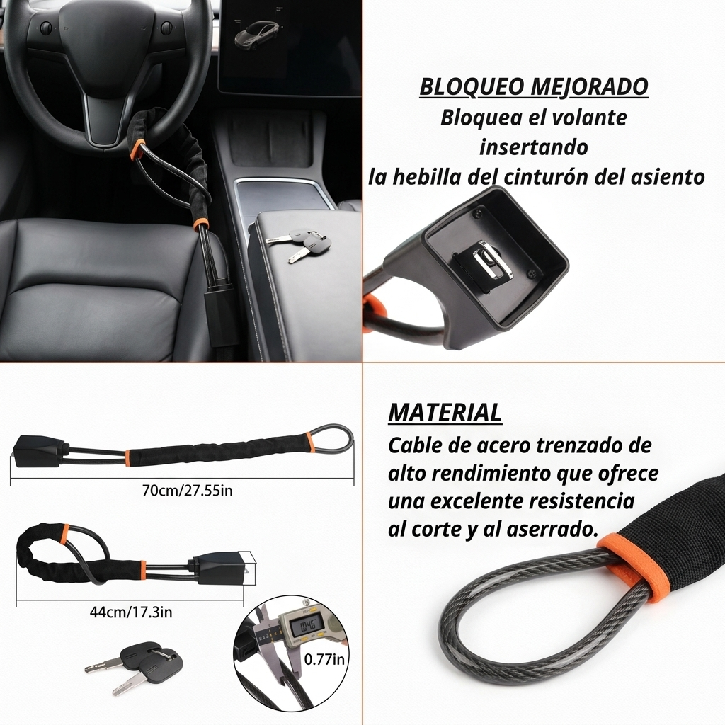 Bloqueo de Volante Anti-Robo